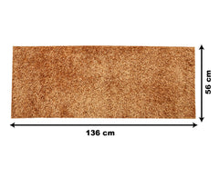 Heart Home Fluffy Shaggy Rug Bedside Runner for Home Décor (Gold)-HS43HEARTH25557