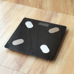 Homestic Weighing Scale armoured glass|Weight Machine For Body Weight|Capicity "180" KG (Black)