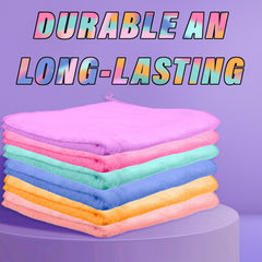 Kuber Industries Cleaning Towel | Reusable Cleaning Cloths for Kitchen | Duster Towel for Home Cleaning | 350 GSM Cleaning Cloth Towel with Hanging Loop | 40x40 | Pack of 3 | Multi