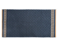 Kuber Industries Dot Printed Super Soft, Fluffy, and Absorbent Cotton Bath Towel, 30"x60" - Pack of 2 (Blue)-50KM01792