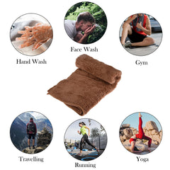 Kuber Industries Cleaning Towel | Reusable Cleaning Cloths for Kitchen | Duster Towel for Home Cleaning | 350 GSM Cleaning Cloth Towel for Car | Bike | 30x60 | Pack of 3 | Brown
