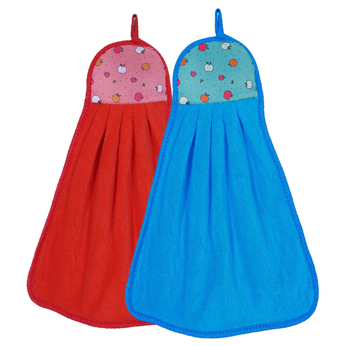 Kuber Industries Soft Cotton Super Absorbent Hanging Napkin|Hand Towel For Washbasin & Kitchen,Pack of 2,(Assorted)