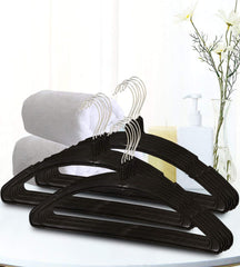 Kuber Industries 18 Piece Plastic Hanger Set for Wardrobe, (Black) -KUBMART2917