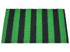 Heart Home Rubber Strips Design Door Mat for Porch/Kitchen/Bathroom/Laundry Room, 24"x16" Pack of 2 (Green) 54HH3997.