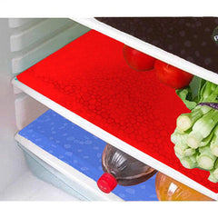 Kuber Industries Lining Design PVC 6 Piece Refrigerator Drawer Mat Set - Multicolour, Standard (CLOUDTAIL12)