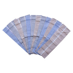 Kuber Industries Handkerchiefs|Sweat Absorbent Light Colored Soft Cotton Square Hankies for Man,Boys & Wicking Sweat from Hands,Face,Set of 6 (Multicolor)