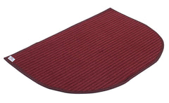 Heart Home D-Shape Durable Microfiber Heavy Duty Doormat (14'' x 23'', Maroon, HEART12153, Standard)