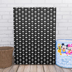 Heart Home Washing Machine Cover | Dot Print Washing Machine Cover | PVC | Top Load Semi-Automatic Washing Machine Cover | Black