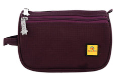 Heart Home Toiletry Travel Bags Shaving Kit/Pouch/Bag for Men and Women with 2 Main Compartment (Set of 2, Wine)-HEART11930