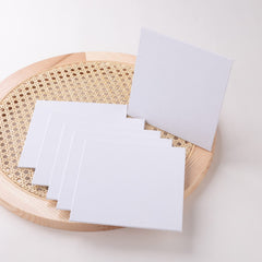 Kuber Industries Blank Cotton Canvas Boards for Painting|Canvas Sheets for Acrylic Painting|Art Panels for Oil & Watercolor Paint|"15x15" CM Pack of 6 (White)