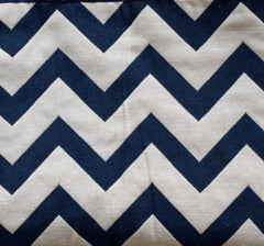 Heart Home Cotton Zig Zag Print 4 Seater Center Table Cover/Table Cloth for Home Decorative 60 in. x 40 in. (Blue) 54HH4378.