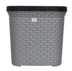 Heart Home Plastic Open Dustbin, Garbage Bin, Trash Can, Waste Bin, 7 Litre- Pack of 2 (Grey)-47HH0713