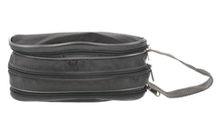Heart Home Toilerty bag, Shaving Kit, Cosmetic Bag For Travel Accessories With 3 Zipper Comparments & Carrying Strip (Grey)-HS43HEARTH26611