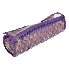 Heart Home Bracelet Organizer for Woman|PVC Circle Design Watch Organizer|10 Compartment Bangles Box Display Holder (Purple)