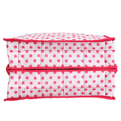 Kuber Industries 2 Piece Cotton Lingerie Undergarments Organizer, Pink and Blue (CTKTC5314)