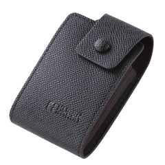 Kuber Industries Wallet for Women/Men | Card Holder for Men & Women | Leather Wallet for ID, Visiting Card, Business Card, ATM Card Holder | Slim Wallet | Button Closure, Black