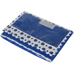 Heart Home Storage Box|Non-Woven Dot Print Foldable Storage Box|Large Wardrobe Organizer for Toys|Cloths with Transparent Lid & Handle|Pack of 3 (Blue)