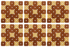 Kuber Industries 6 Pieces Bamboo Tea Coaster Set (Wooden)-CTKTC14530