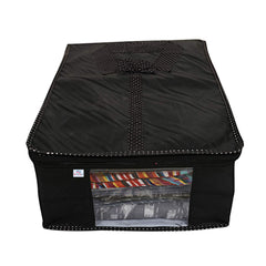 Heart Home shirt cover bag for storage Garment Foldable Shirt Cover Storage Organizer T-shirt Trousers Jeans Clothes Organizer-Pack of 2 (Black)