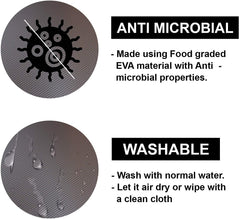 Kuber Industries 2 Pieces Multipurpose Diamond Textured Super Strong Anti-Slip Mat Liner,Size 45X500 Cm (5 Meter Roll, Grey) - CTKTC45452