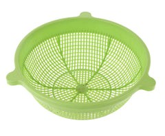 Fun Homes Storage Baskets, Multipurpose and Handy Storage Basket Unbreakable Round Plastic Basket (Green)-FHUNH15159, Standard