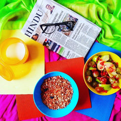 Heart Home Plastic Microwave Safe 6 Pieces Mixing Bowl Set- 1000, 1500 ML (Multi) - CTHH016464