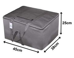 Kuber Industries Medium Size Travel Duffle Bag|Underbed Storage Bag|Blanket Cover|Clothes Bags|Grey
