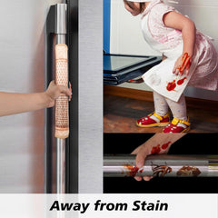 Heart Home Fridge Top Cover & Handle Cover Set | Fridge Top & Handle Cover Set | Refrigerator Cover & Handle Cover Combo Set | Chatai Fridge & Handle Cover | Brown