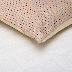Kuber Industries Cushion Cover | Sofa Cushion Covers | Embossed Square Cushion Covers | Polyester Cushion Covers | Dot Print Couch Cushion Covers | Set of 5 | 16 Inch | Cream