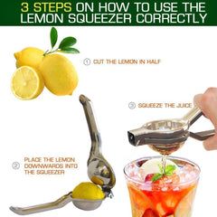 Kuber Industries L11 Stainless Steel Lemon Squeezer with Bottle Opener, Multicolor