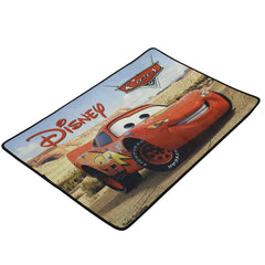 Kuber Industries Disney Cars 4 Pieces Anti-Slip Door Mat 23"x15" (Brown) - CTKTC46055