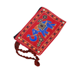 Kuber Industries Embroidery 3 Piece Velvet Mobile Pouch Cover