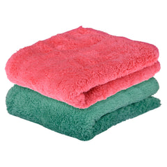 Heart Home Cleaning Towel | Reusable Cleaning Cloths for Kitchen | Duster Towel for Home Cleaning | 350 GSM Cleaning Cloth Towel for Car | Bike | 30x60 | Pack of 2 | Multi