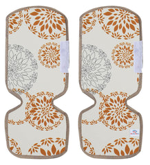 Heart Home PVC Fridge/Refrigerator Handle Cover,Set of 2,Rangoli,White (Model: HS_37_HEARTH020147)