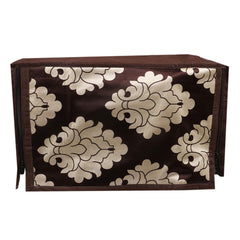 Kuber Industries Cotton 1 Piece Microwave Oven Cover 30 LTR (Dark Brown) -CTKTC5758