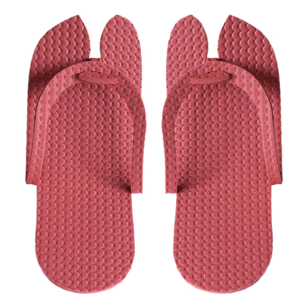 Kuber Industries Rubber Bathroom Slipper For Men & Women 1 Pair (Red) 54KM4208