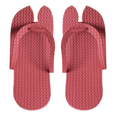 Kuber Industries Rubber Bathroom Slipper For Men & Women 1 Pair (Red) 54KM4208