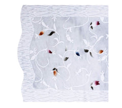 Kuber Industries Leaf Cotton 2 Piece 3 Seater Sofa Cover - CTKTC28682 (Multicolour, Standard)
