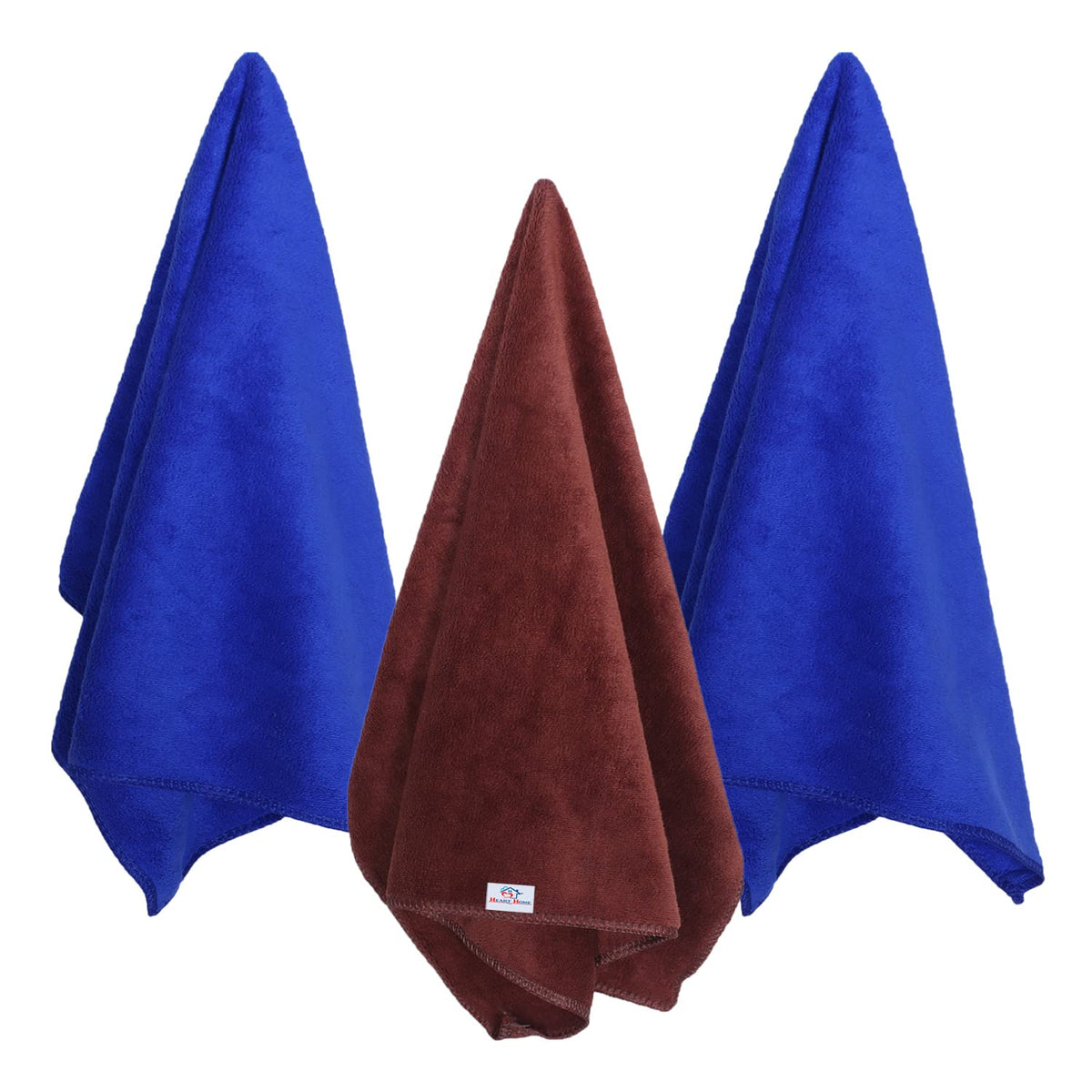Heart Home Cleaning Cloths|Microfiber Highly Absorbent Wash Towels for Kitchen,Car,Window,24 x 16 Inch,Pack of 3 (Assorted)
