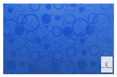 Kuber Industries Circle Design 6 Pieces PVC Refrigerator/Fridge Multipurpose Drawer Mat Set(Blue)-CTKTC032356