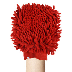 Heart Home Chenille Mitts|Microfiber Cleaning Gloves|Inside Waterproof Cloth Gloves|100 Gram Weighted Hand Duster|Chenille Gloves for Car|Glass|Pack of 4 (Multicolor)