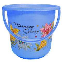 Kuber Industries Bucket Set for Bathroom|Unbreakable Plastic Bucket|Pocha Bucket Capicity 16Ltr|Pack of 3 (Multicolour)
