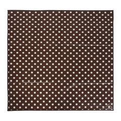Heart Home PVC Dot Print Both Sided Bed Server Food Mat, Bedsheet Protector for Home 36"x36" (Brown) 54HH4339.