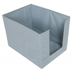 Kuber Industries Non-Woven Shirt Stacker/Clothes Organizer|Solid Color & Foldable Non Woven Material|Closet & Wardrobe Organizer|Size 40 x 20 x 25 Cm, Pack of 1 (Grey)