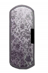 Kuber Industries Flower Design PVC 1 Piece Fridge Top Cover and 2 Piece Handle Cover (Silver) - CTKTC039623