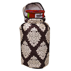 Kuber Industries Cotton 1 Piece Cylinder Cover (Brown)-CTKTC28092