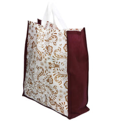 Kuber Industries 24 Pieces Non Woven Eco-Friendly Reusable Multipurpose Shopping Carry Bags (Maroon) - CTKTC30833
