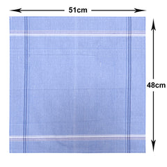 Kuber Industries Handkerchiefs|Sweat Absorbent Light Colored Soft Cotton Square Hankies for Man,Boys & Wicking Sweat from Hands,Face,Set of 6 (Multicolor)