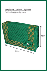 Kuber Industries Cotton Jewellery Kit, Green