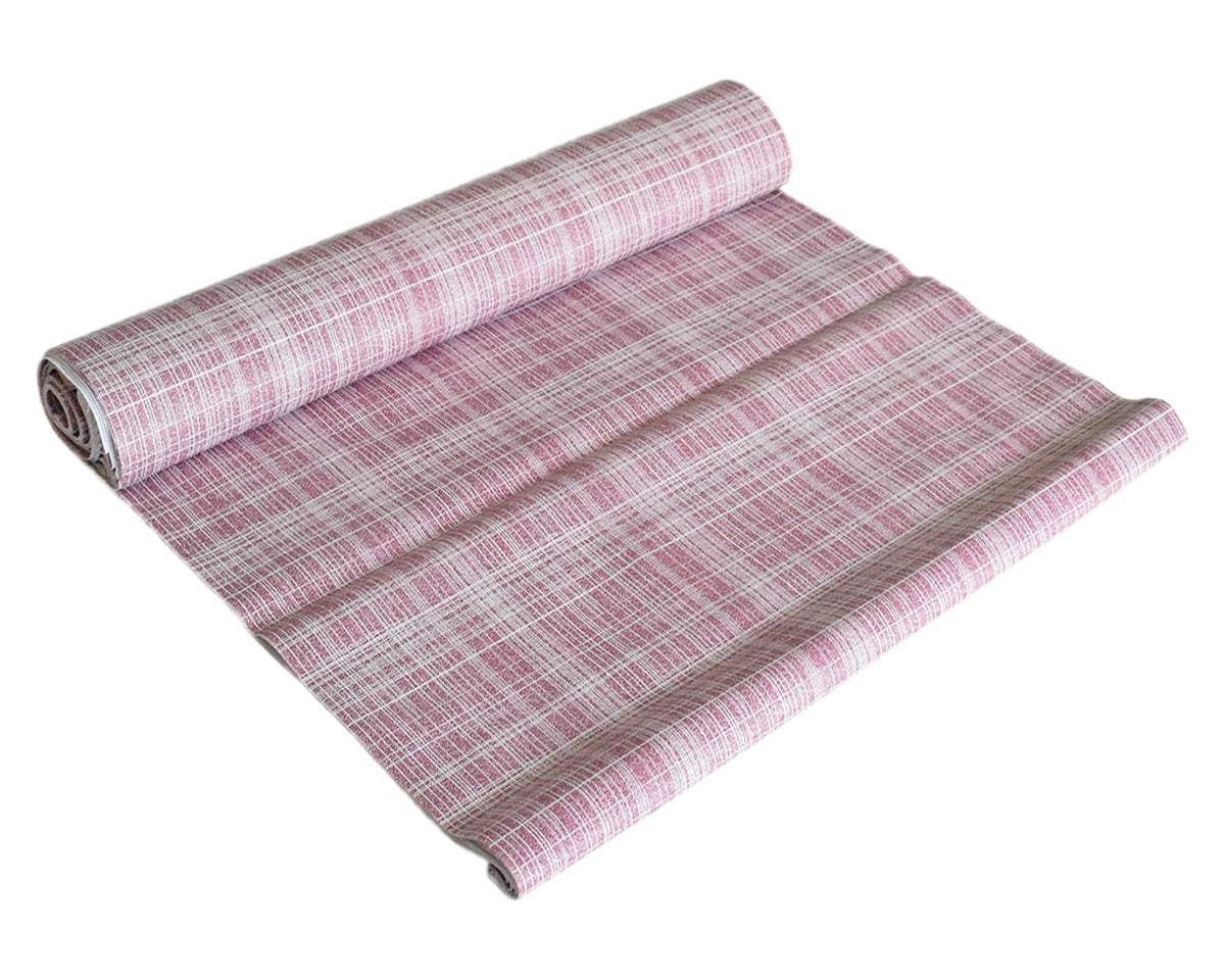 Kuber Industries Lining Print Shelf Liners for Kitchen Shelves,cupboards,Wardrobe,Drawer, 5 Mtr (Maroon)